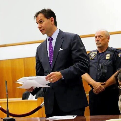 NYC defense lawyer in court