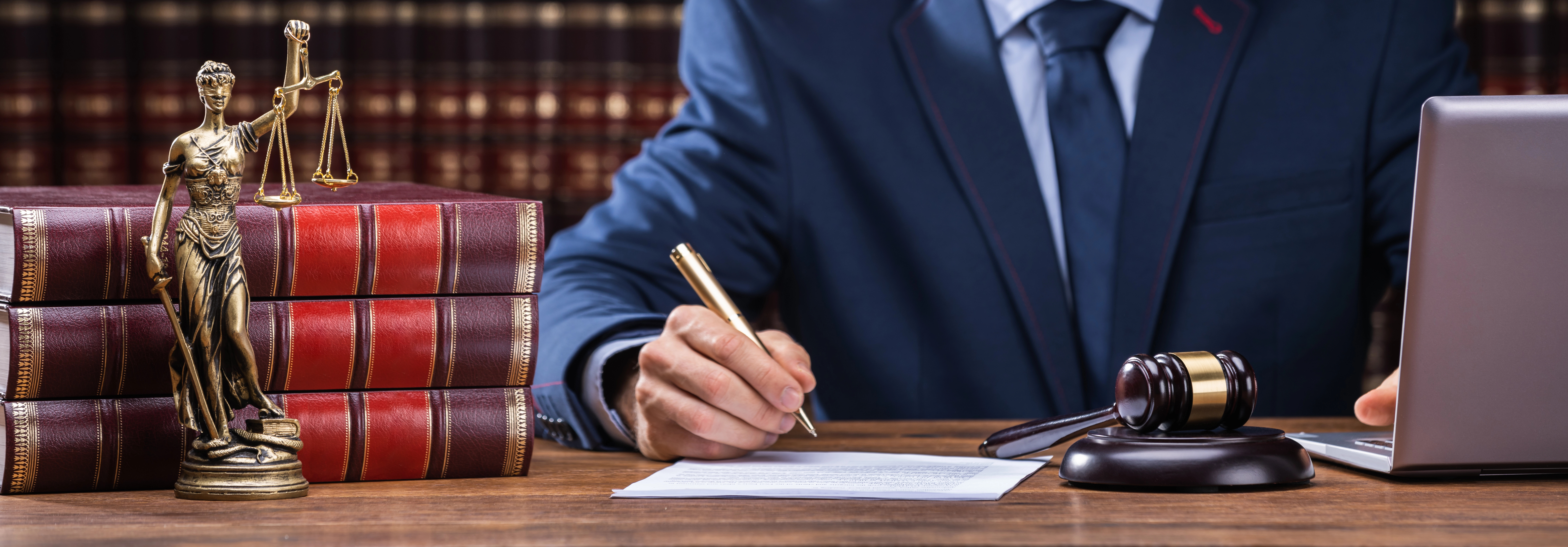 Stock Fraud Lawyer studying a casr at office in New York City